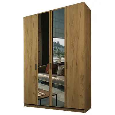 картинка Шкаф ЭКОН распашной 4-х дверный с 2-мя зеркалами от магазина КУПИ КУПЕ
